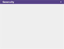 Tablet Screenshot of generocity.org